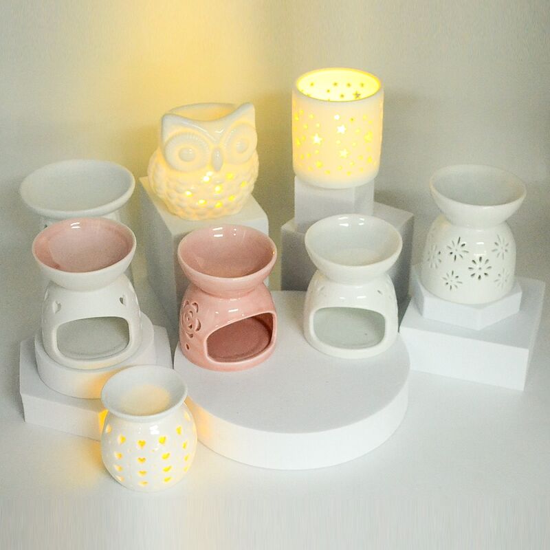 Hot Selling Ceramic Essential Oil Burner Aromatherapy Wax Melt Perfume Lamp with for Home