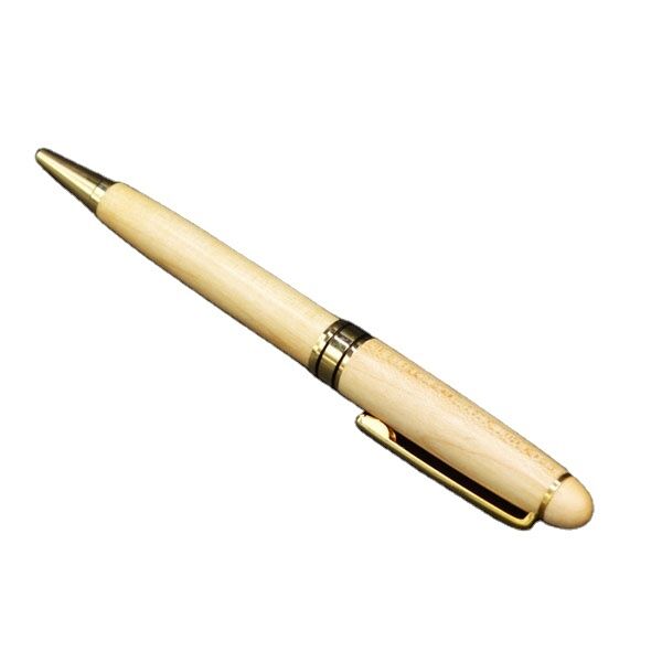 High End Maple  Wooden Ballpoint Pen Smooth Writing for Teachers ' Day