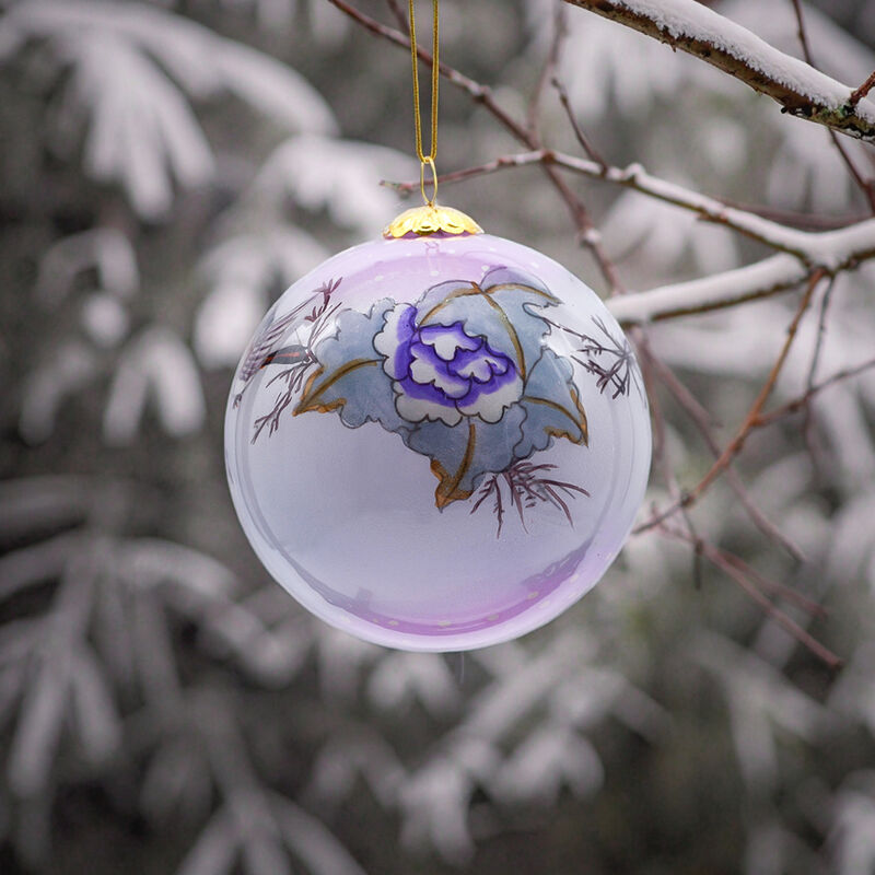 Wholesale Customizable Hand-painted Glass Ornaments Christmas Baubles for the Christmas Tree