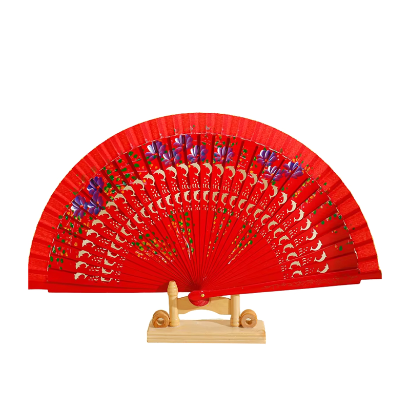 Best-selling Carved Antique Chinese-style Hanfu Gift: Fully Scented Sandalwood Fan