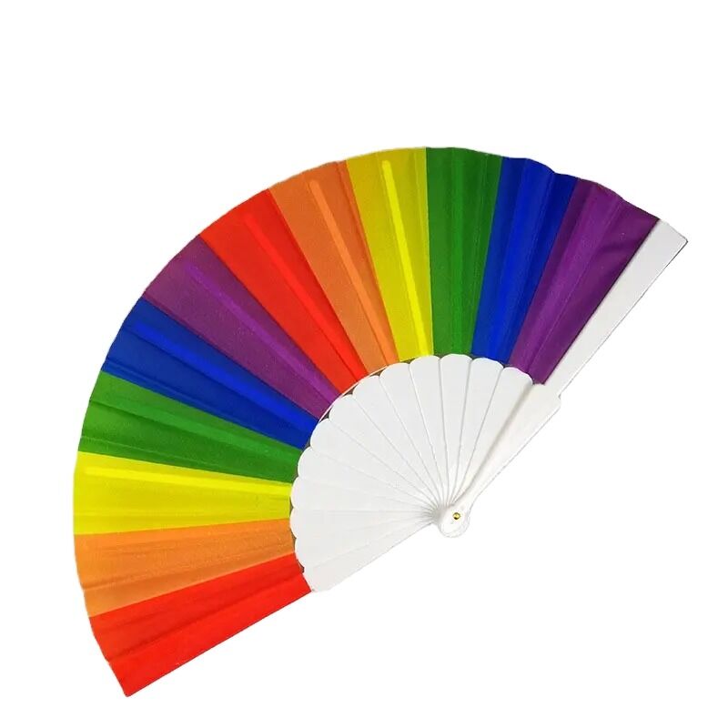 Custom 23cm Spanish Bamboo Folding Fan for Wedding Party Painted Music Style with Custom Colors and Patterns