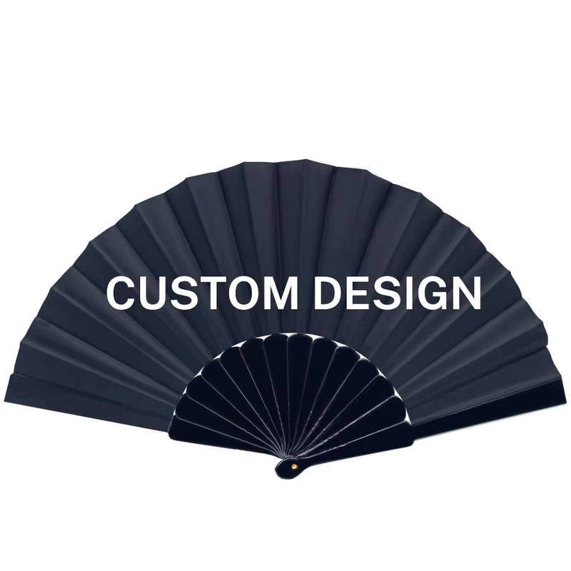 Personalized Large Size Custom Print Folding Plastic Promotional Hand Fan for Sublimation 13 Inch