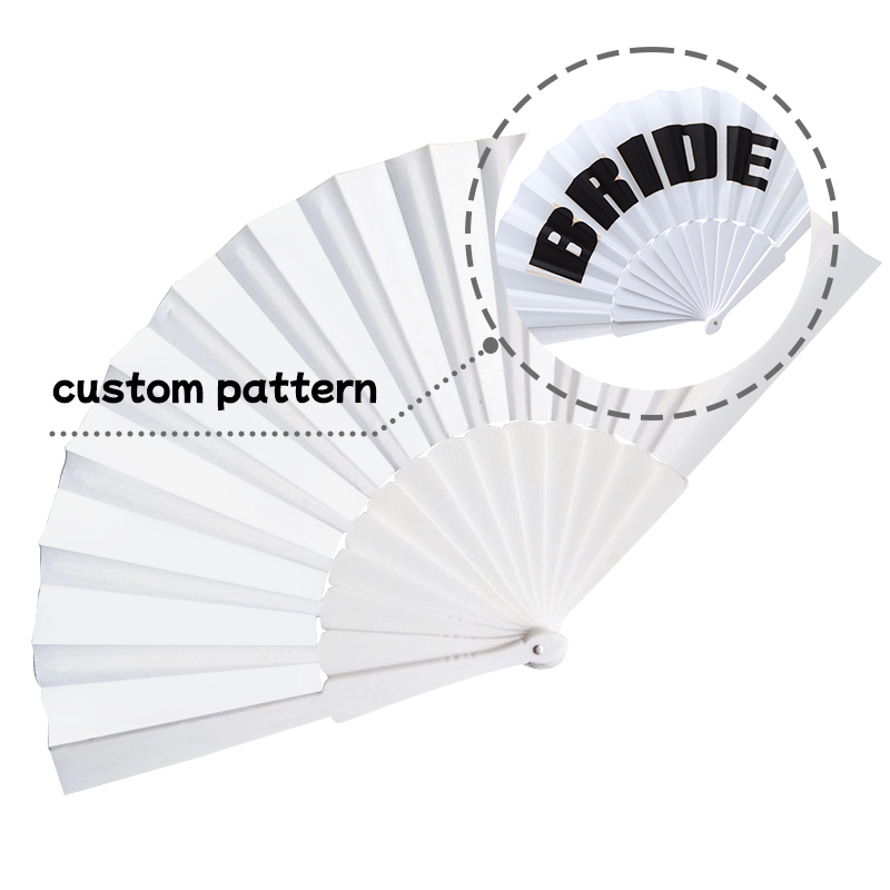Wholesale High Promotional  Custom Printed logo Plastic Hand Held Gift Fan